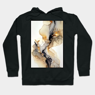 Fawn Glass - Abstract Alcohol Ink Resin Art Hoodie